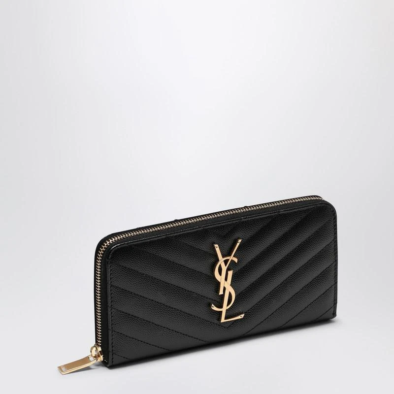 Yves Saint Laurent Black Cassandre zip-around wallet 1
