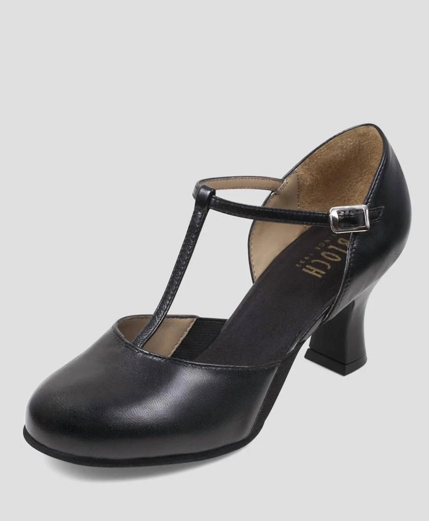 Bloch Women's Leather Split Flex Character Shoe In Black 2