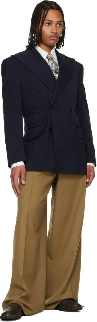 Vivienne Westwood Blue & Yellow Silk Tie 3