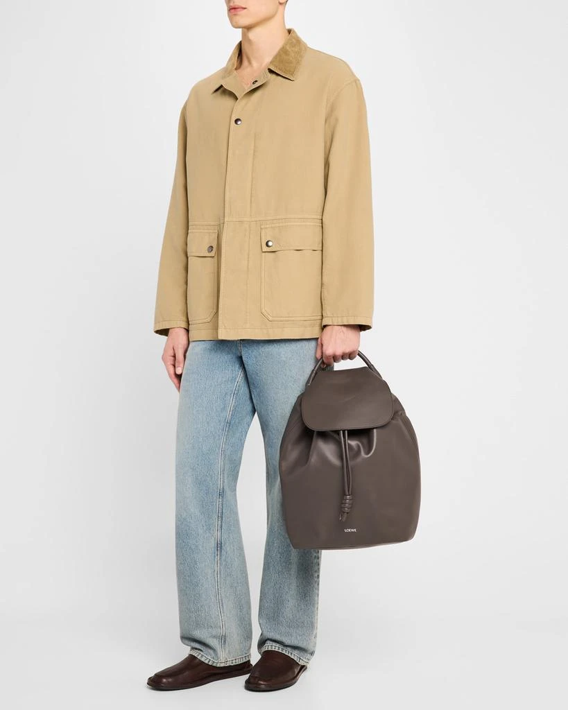 Loewe Men's Flamenco Suede Backpack 6