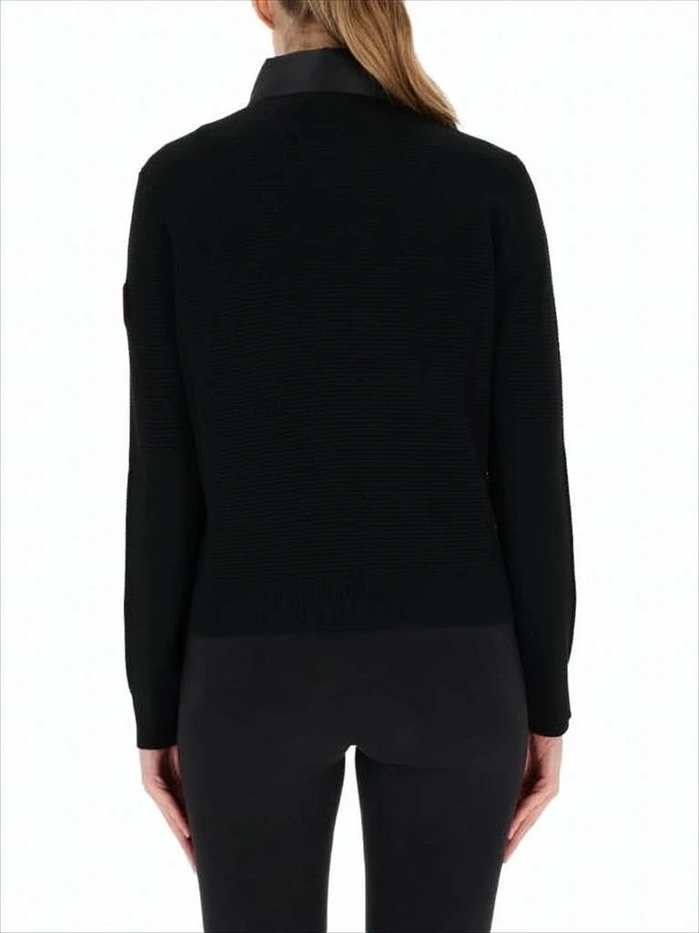 Canada Goose Quilted Black Down Jacket with Knit Back 3