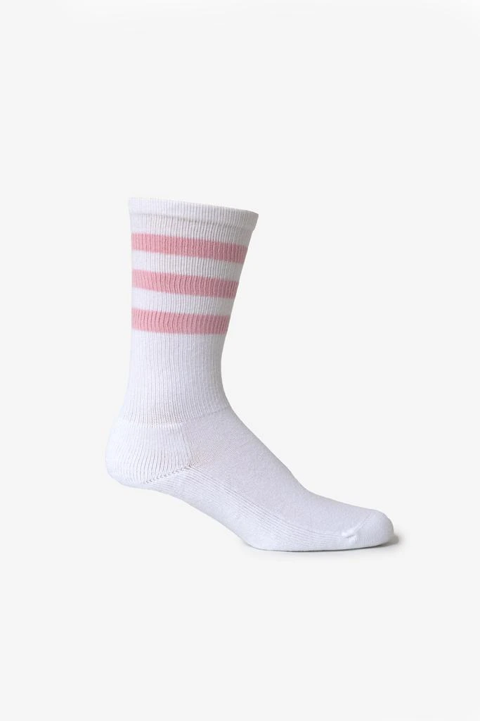 Los Angeles Apparel CALFSOCK - Unisex 3-Stripe Calf Sock 71