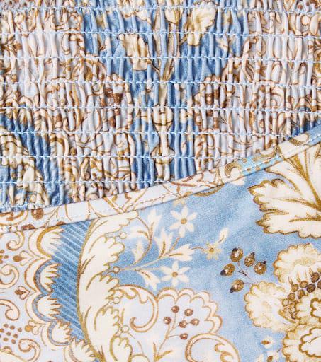Zimmermann Printed shirred bikini