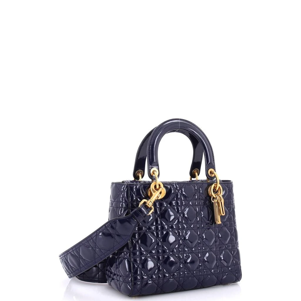 Dior Supple Lady Dior Bag Cannage Quilt Patent Medium 2