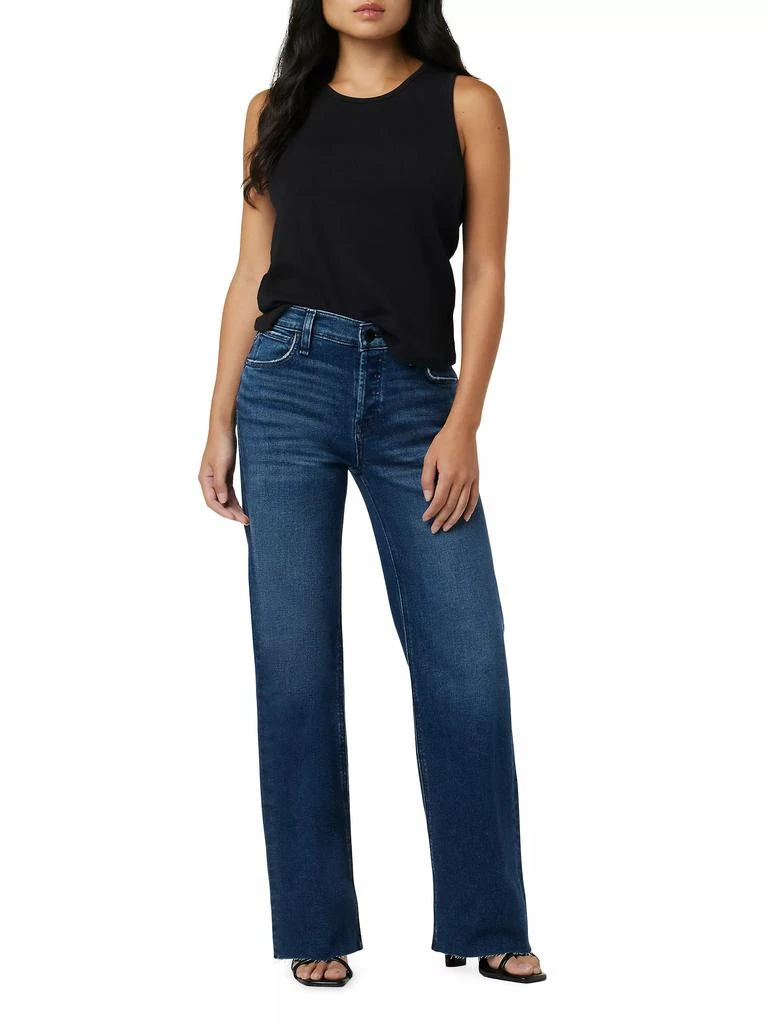 Hudson Petite Rosie High-Rise Wide-Leg Jeans 2