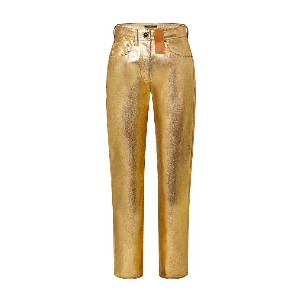 Louis Vuitton Golden Straight-Cut Jeans 6