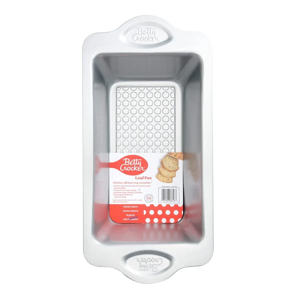 Betty Crocker Carbon Steel 12.5 x 6.25 x 3 Inch Loaf Pan