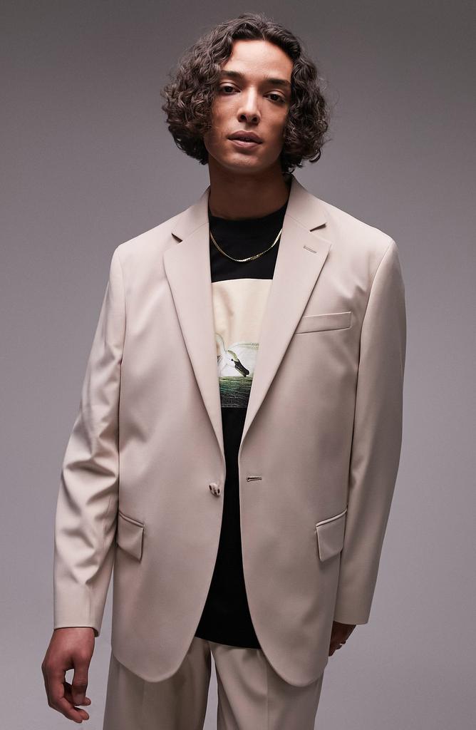 Topman Relaxed Fit Suit Jacket