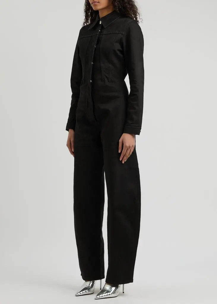 Alaïa Darted denim jumpsuit 2