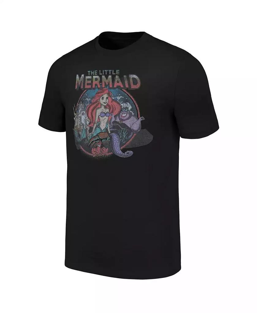 Mad Engine Men's and Women's Black The Little Mermaid T-shirt