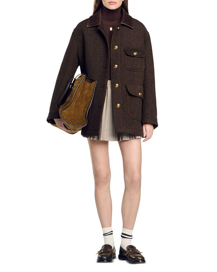 TROVE 20AW「MID SUMMER COAT (TWEED」1 ネイビー TROVE 20AW「MID SUMMER COAT (TWEED」1 ネイビー ジャケット
