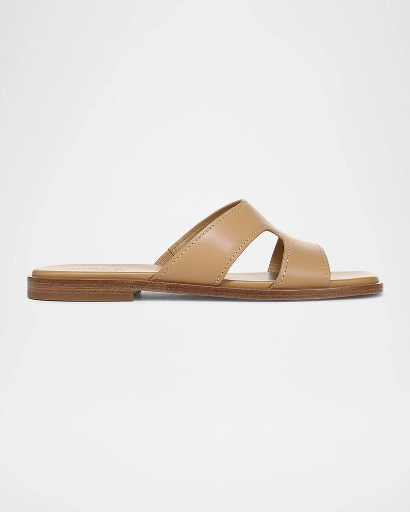 Vince Meyers Leather Flat Sandals 1