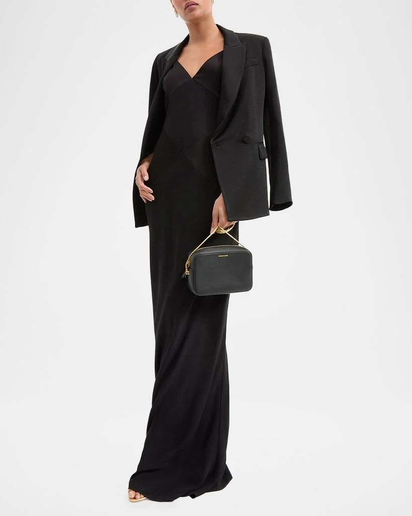 VERONICA BEARD Boxy Chain Leather Crossbody Bag 2