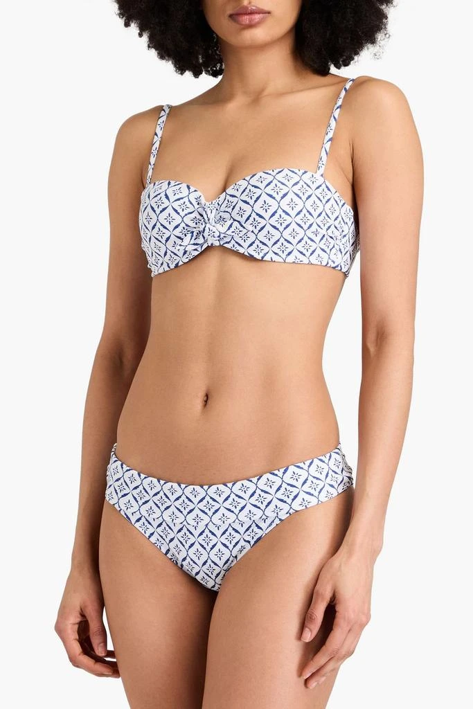 Heidi Klein Capri printed underwired bandeau bikini top 5