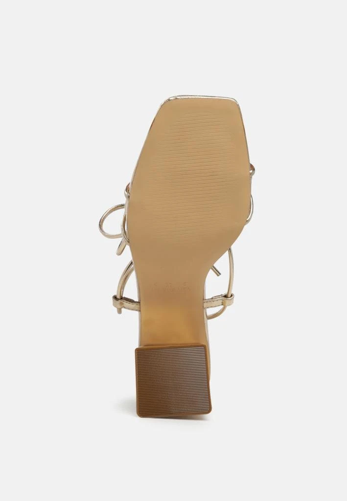 London Rag spruce tie up block heel sandals 2