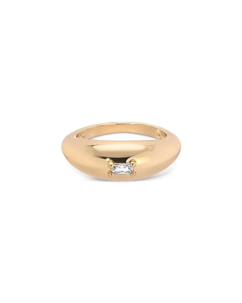 Ettika Jewelry Baguette Crystal Oval Dome Ring 1