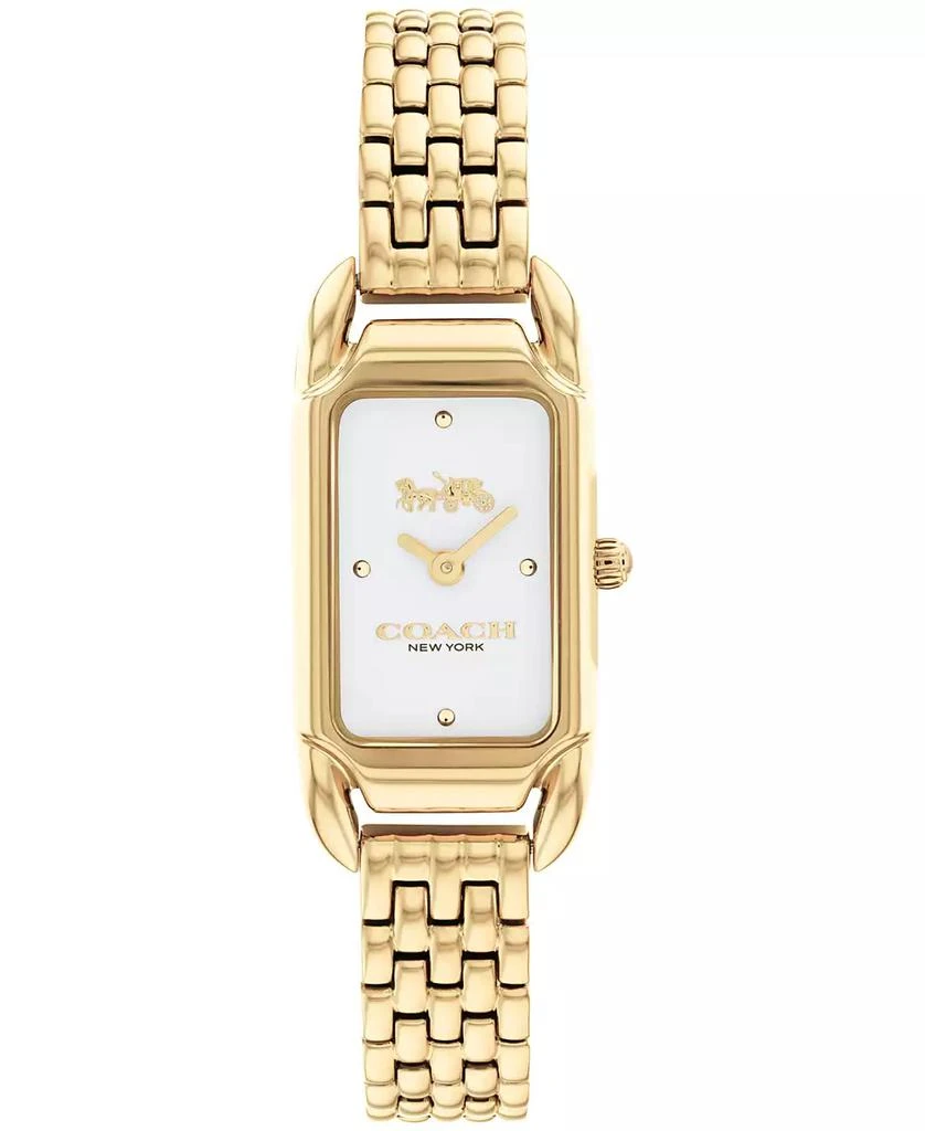 Coach Women's Cadie Gold-tone Bracelet Watch 17.5mmX28.5mm 1