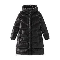 Woolrich Aliquippa Long Down Jacket in Glossy Nylon 1