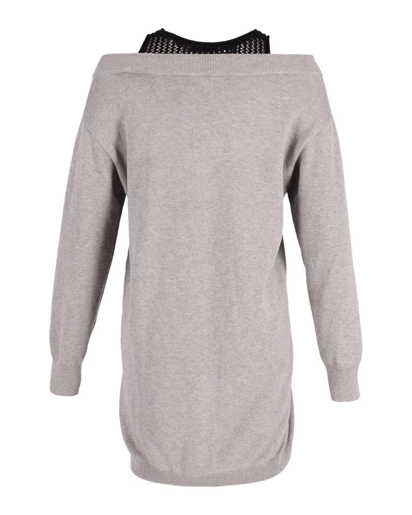 Alexander Wang Bi-Layer Sweater Dress in Grey Cotton 3