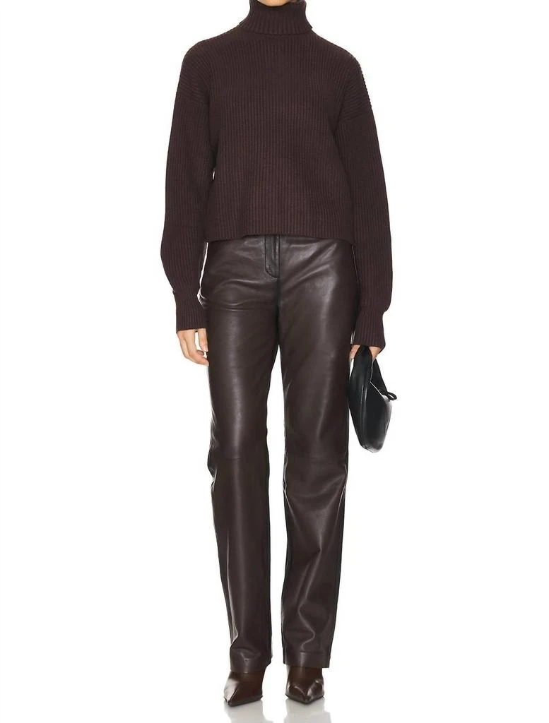 Good American Heavy Cozy Turtleneck In Bark 4