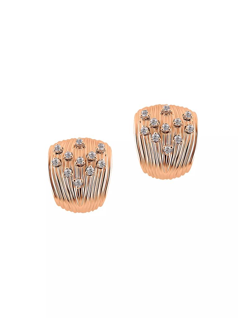 HUEB Bahia 18K Rose Gold & Diamond Earrings
