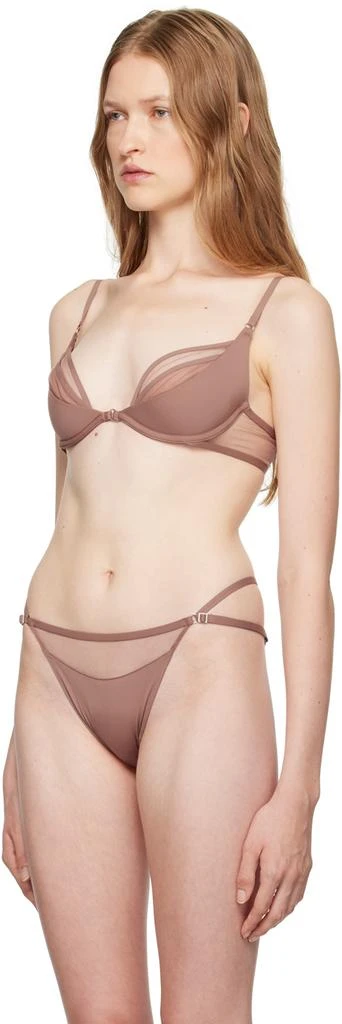 Nensi Dojaka Tan Calvin Klein Edition Plunge Bra 4