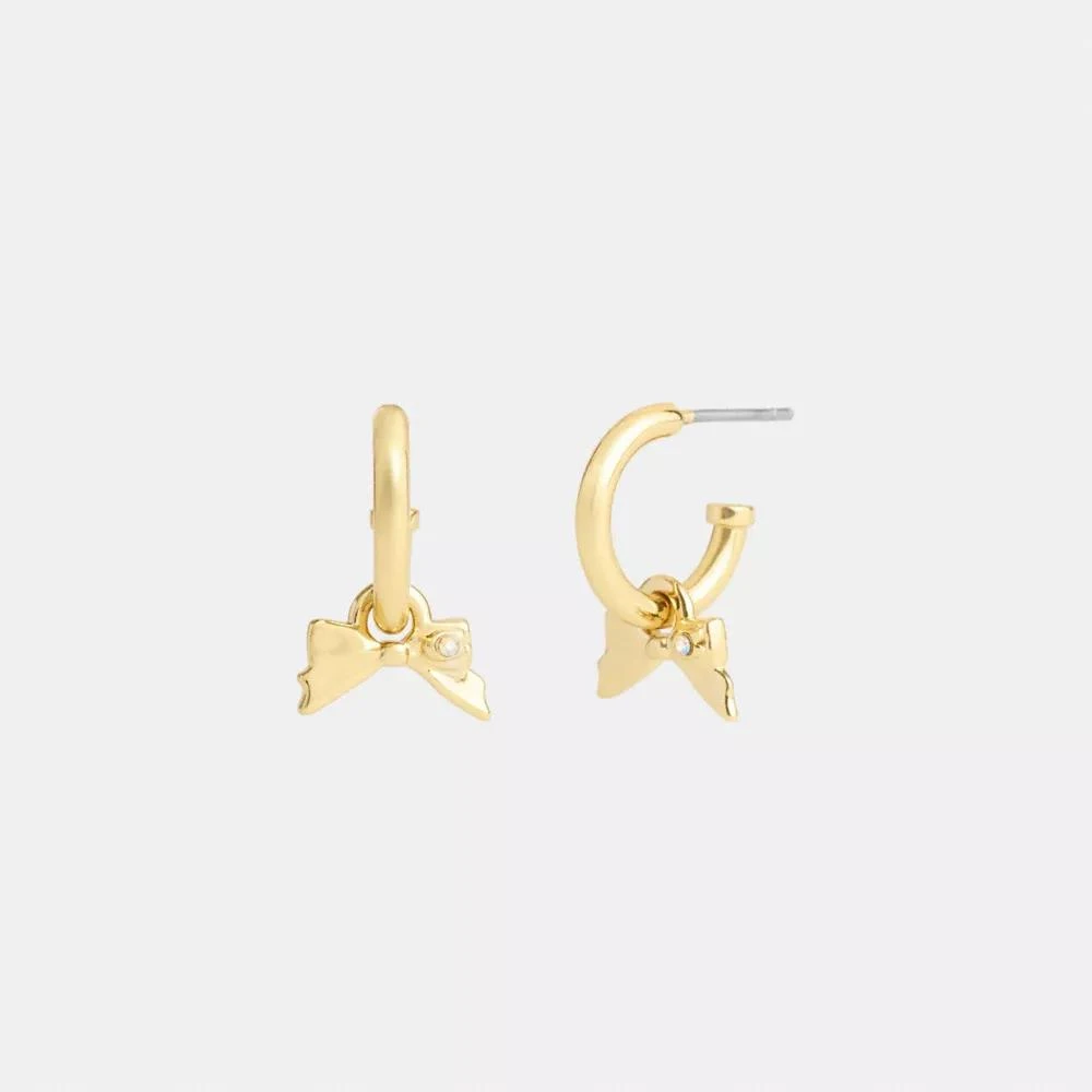 Coach Mini Bow Stud Earrings 1