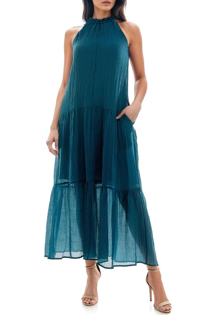 Socialite Sleeveless Tiered Maxi Dress