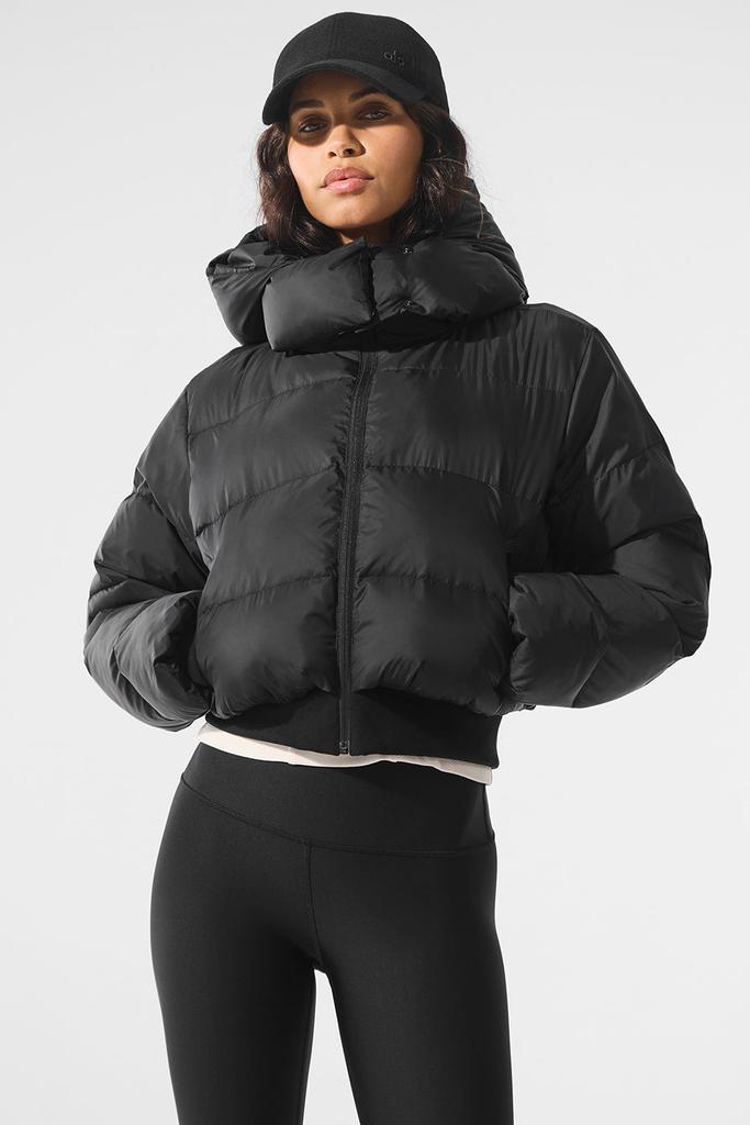 Alo Foxy Puffer Jacket - Black