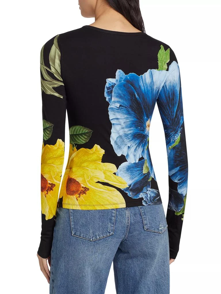 Alice + Olivia Delaina Floral Long-Sleeve Top 5