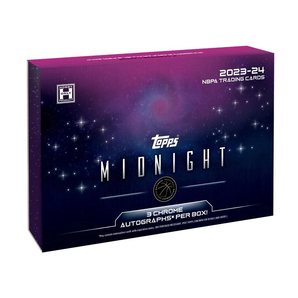Topps 2023/24 Topps Midnight Basketball Hobby Trading Card Box (3 Chrome Autographs Per Hobby Box) 1