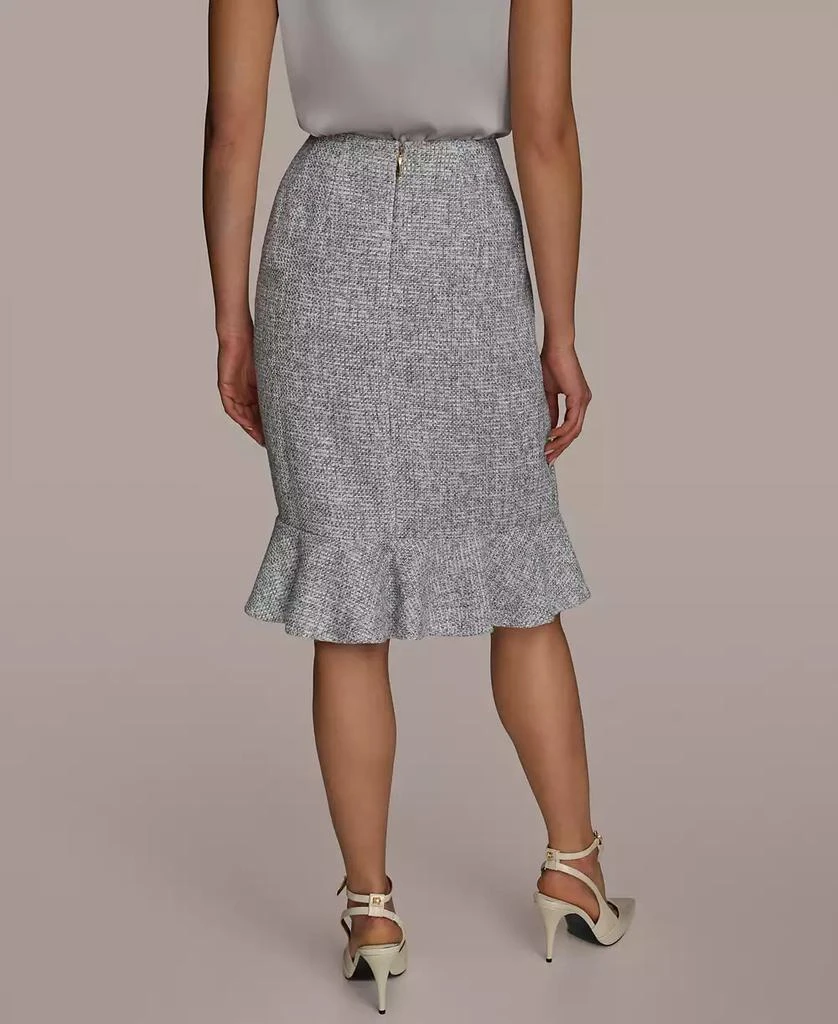 Donna Karan Women's Tweed Ruffle Hem Skirt, Regular & Petite 2