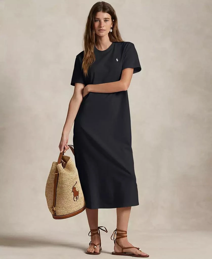 jemma jersey dress boden Boden Women's Naomi Relaxed Jersey Dress in Blue main image 1