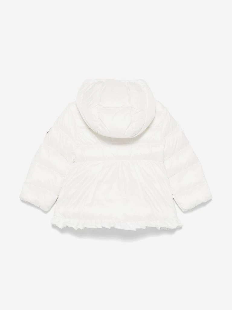 Moncler Moncler Enfant Baby Girls Down Padded Odile Jacket in White 2