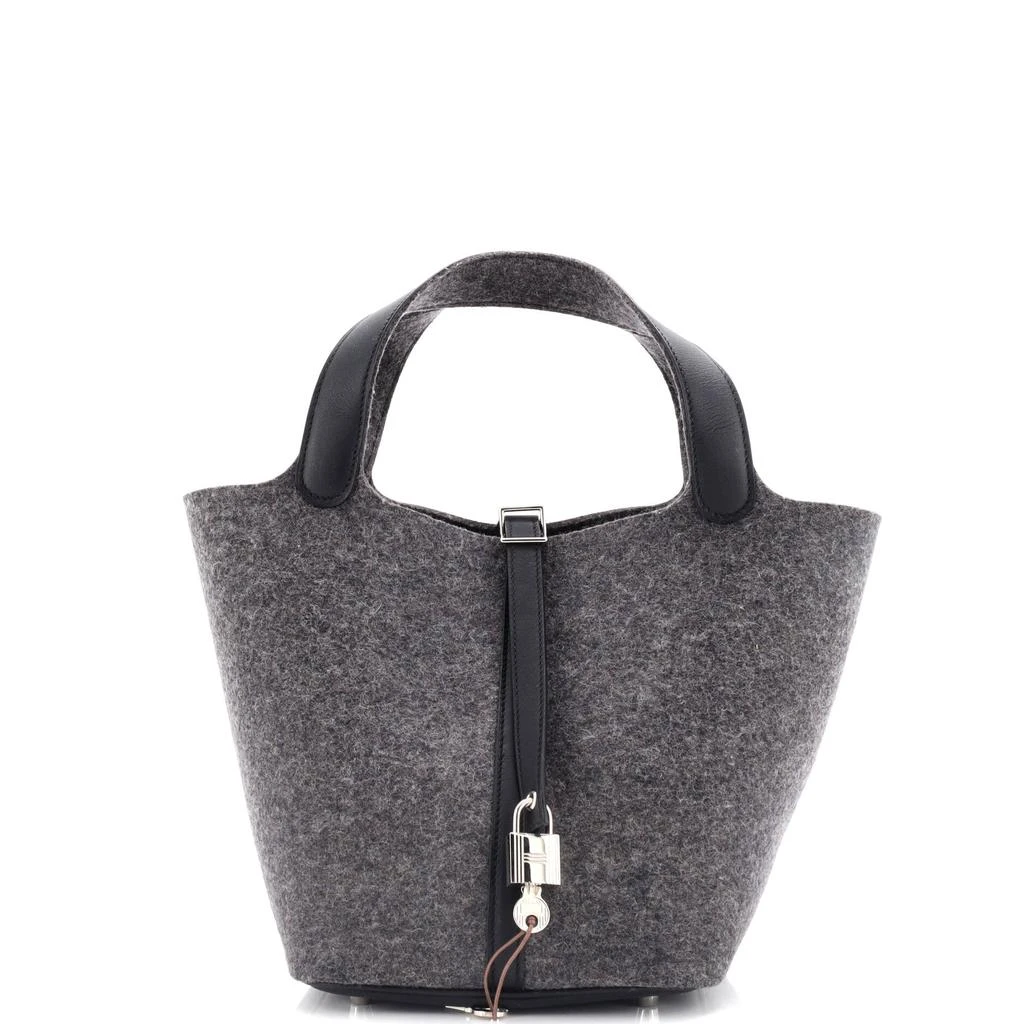Hermes Picotin Lock Bag Felt with Leather MM 1