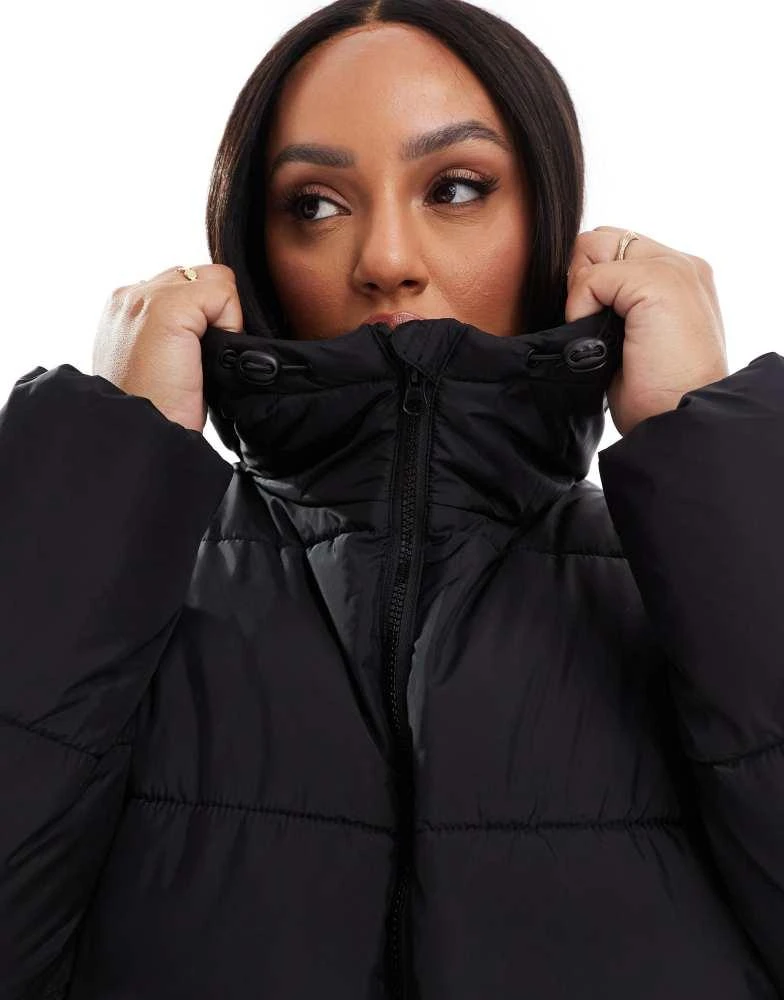 ONLY Curve ONLY Curve longline puffer jacket in black 3