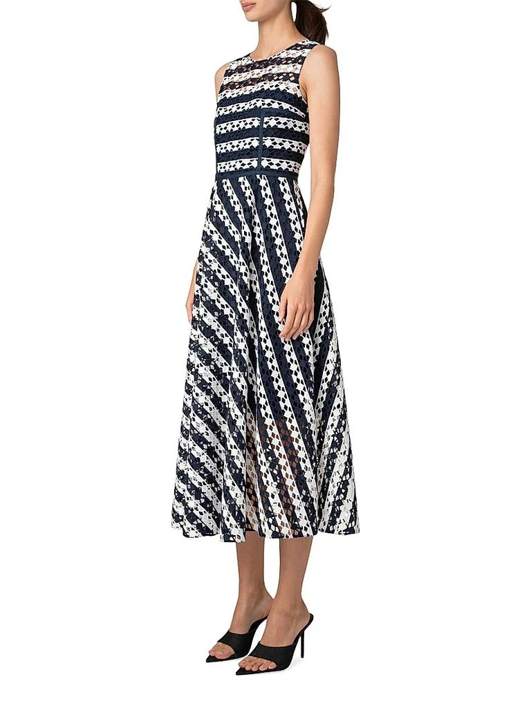 chinese dress ladies Halter Maxi Dress in Tiered Techno Taffeta – Akris EU