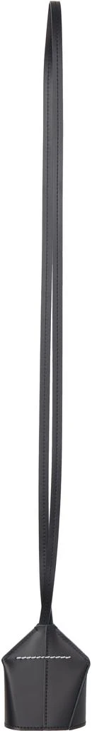 MM6 Black Leather Keychain 2