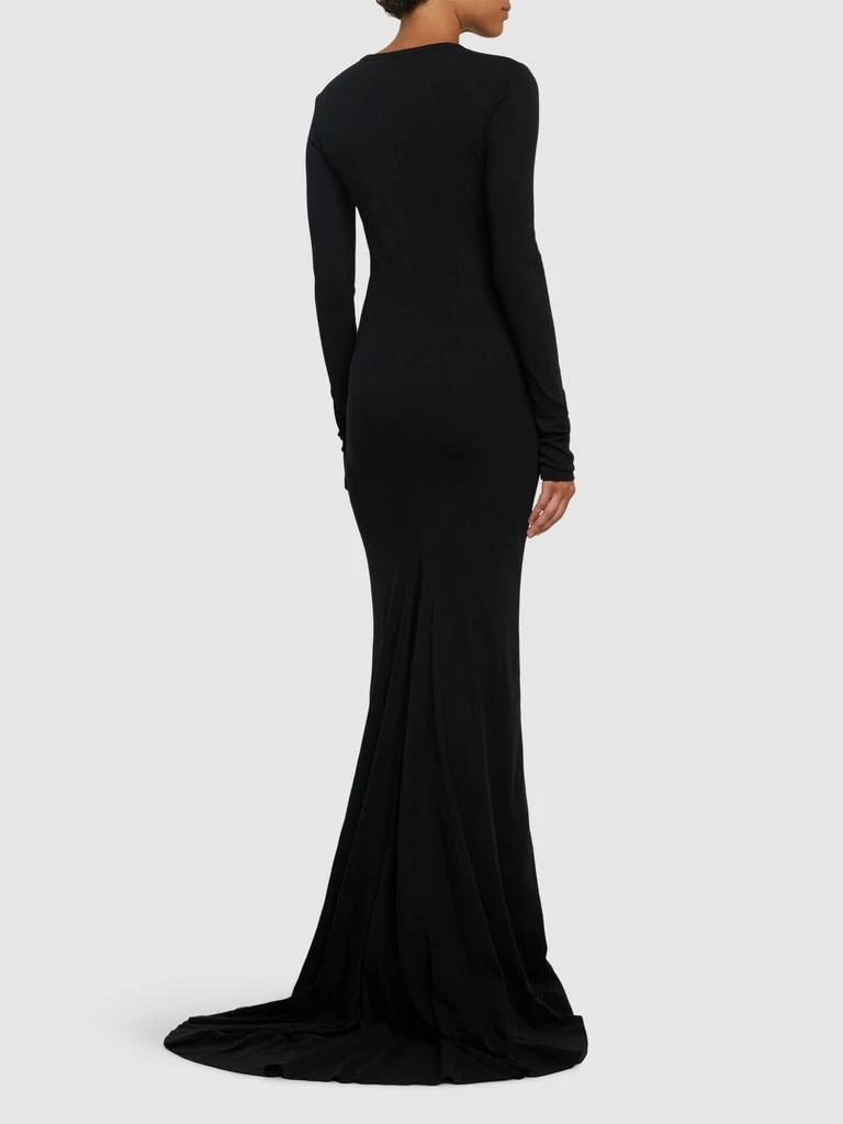 ANN DEMEULEMEESTER Jesse Cotton Jersey Long Dress 2