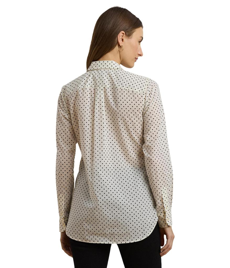 Ralph Lauren Classic Fit Polka-dot Cotton Voile Shirt