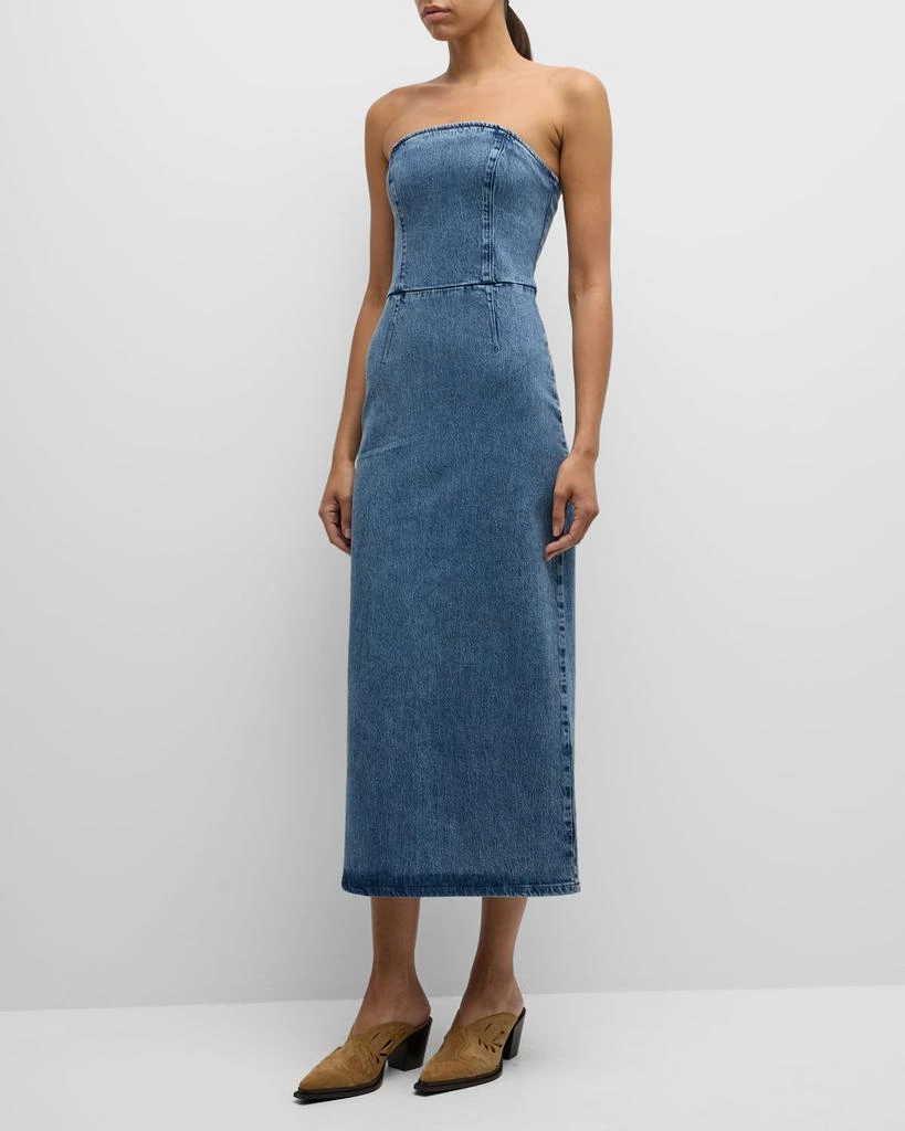 Triarchy Frenchie Strapless Denim Tube Dress 2