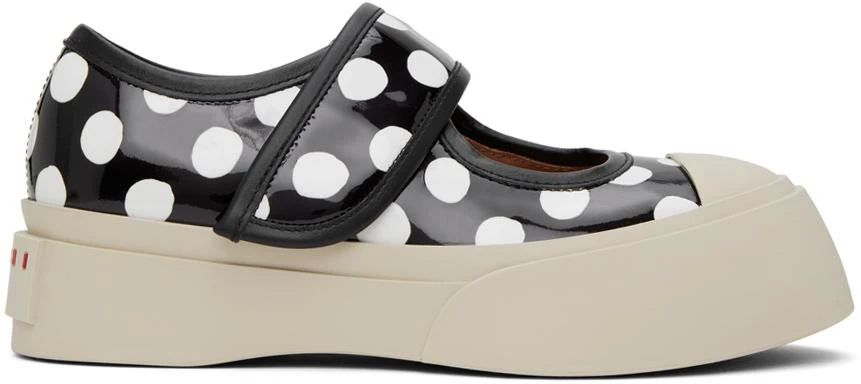 Marni Black & White Pablo Mary Jane Ballerina Flats 1