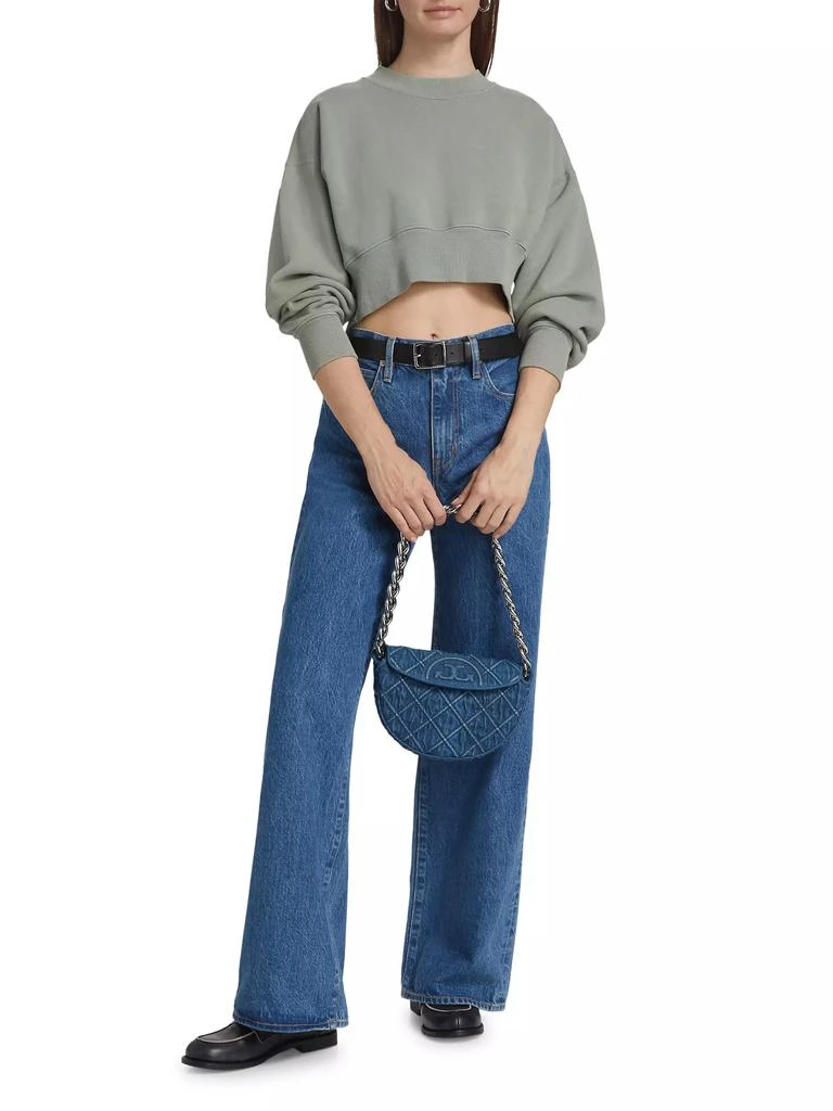 SLVRLAKE Cropped Cotton Sweatshirt 2