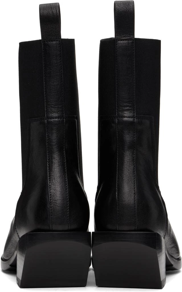 Rick Owens Black Hollywood Heeled Sliver Chelsea Boots 2