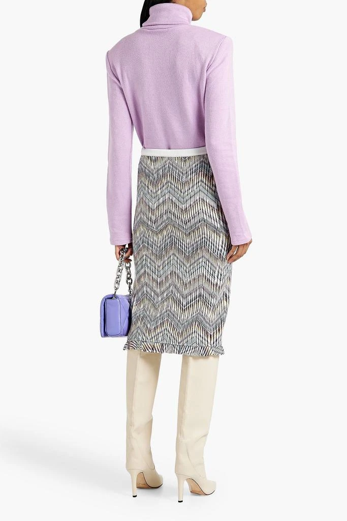 Missoni Ruffled crochet-knit cotton-blend skirt 3
