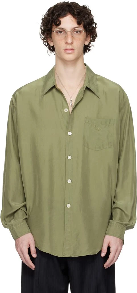 Our Legacy WORK SHOP Emporio Armani Khaki Garibaldi Shirt 1