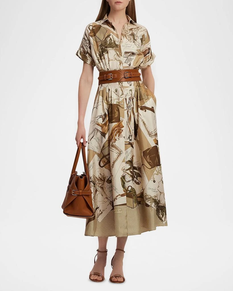 Ralph Lauren Donatella Multi Diary of a Collection Silk Shirtdress 4