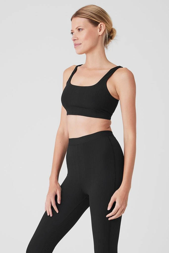Alo Run It Back Bra - Black 4