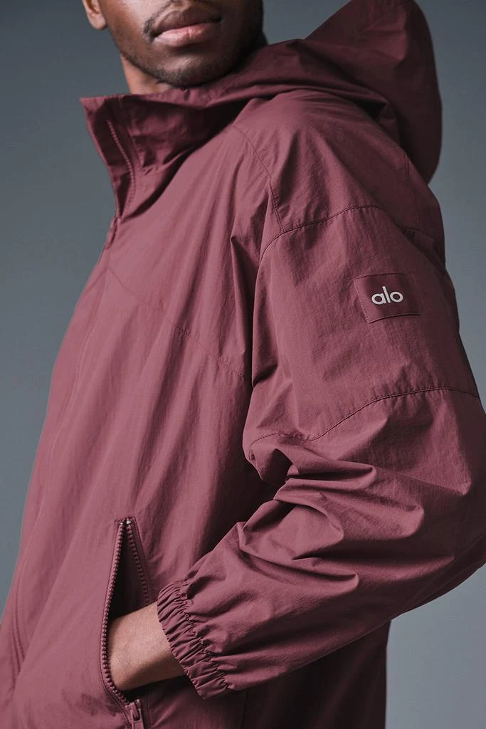 Alo Vantage Nylon Ripstop Track Jacket - Burgundy Truffle 4