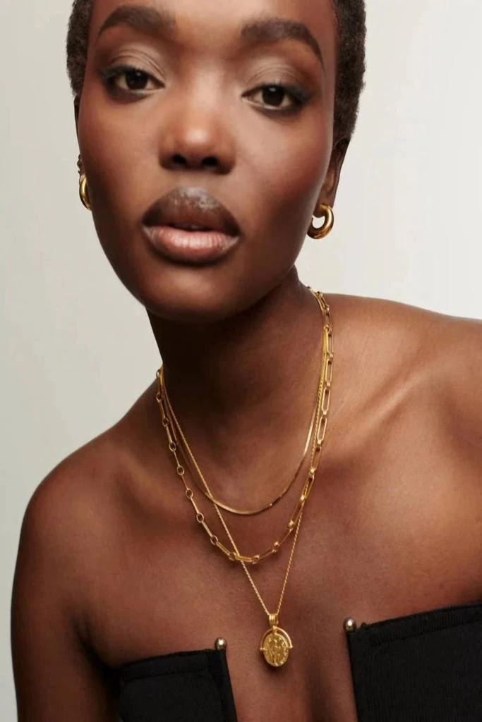 Missoma Aegis Chain Necklace In Yellow Gold 2